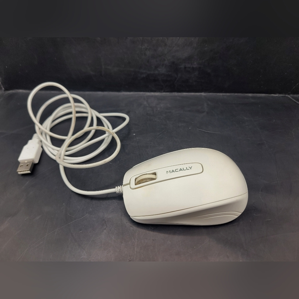 Macally 3 Button Optical USB Wired Mouse for Mac and PC (turbo)